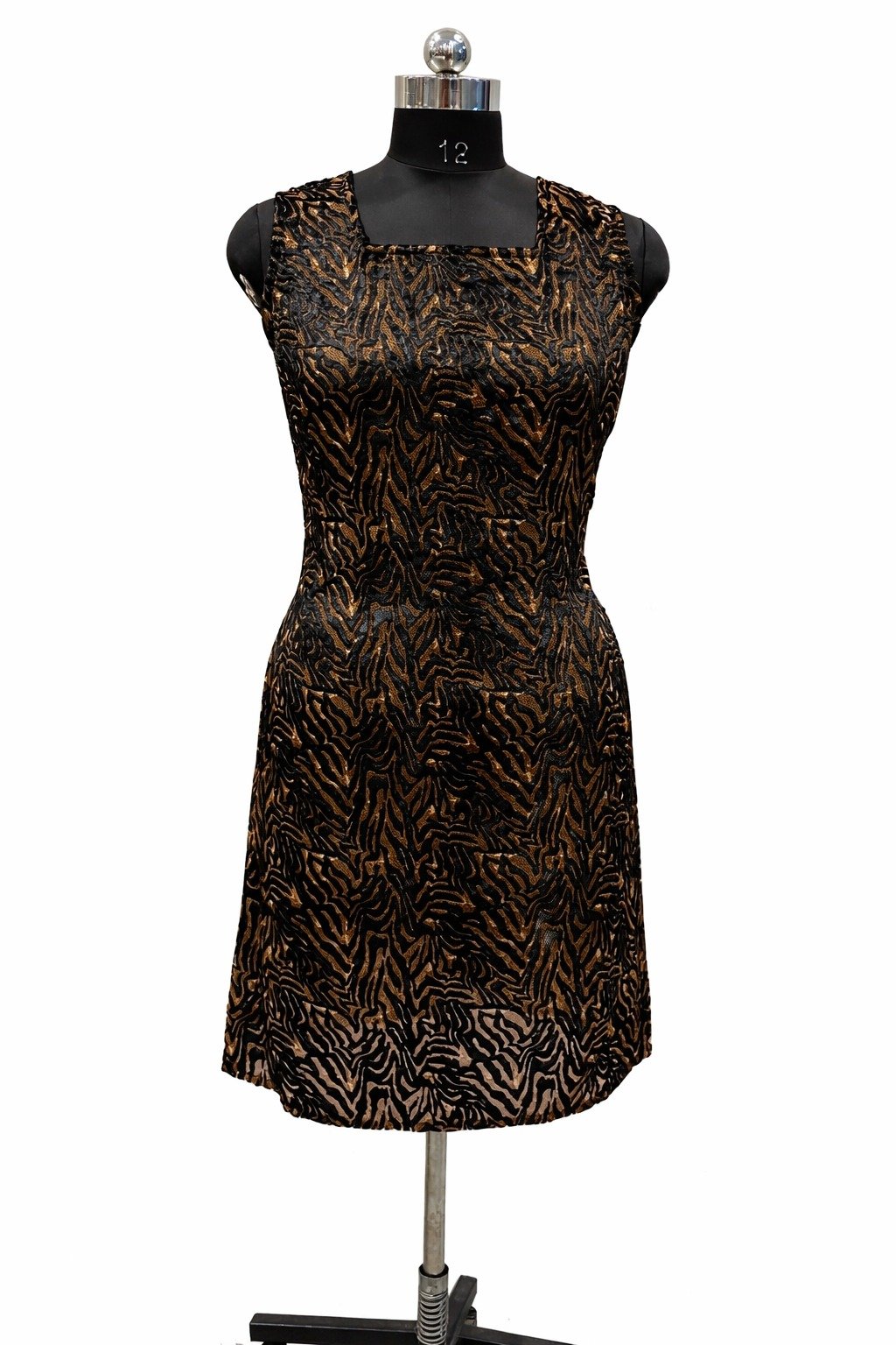 Embroidered tailored midi dress - custom OEM garment production